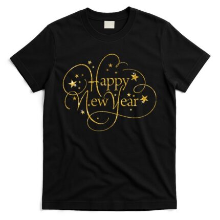 Happy New Years Golden Logo T-Shirt